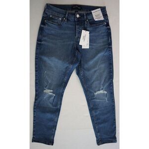 Calvin Klein CJ1B4225 Women's Sz 26 Blue Mid-Rise Slim Denim Boyfriend Jeans $80